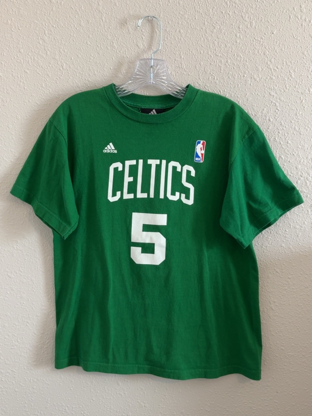 adidas Kids Celtics Green #5 Short Sleeve Tee